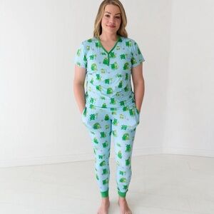 Little Sleepies | Leaping Love Pajama Set